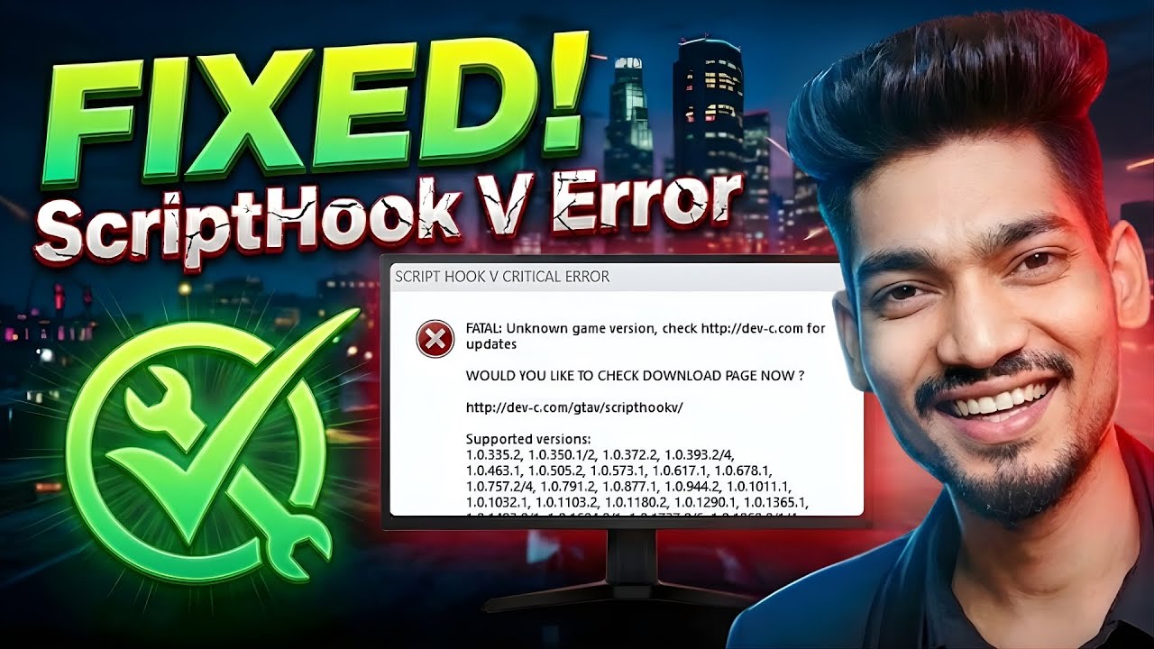 How to Fix ScriptHook V Critical Error in GTA 5 | Latest Update 2026 (100% Working)
