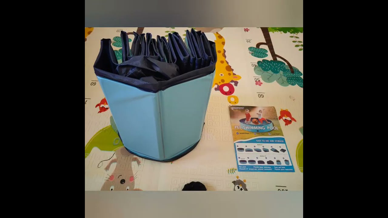 Piscina per Cani, Eonpow Vasca da Bagno Pieghevole, Compatta, robusta, autoportante e semplice da mo