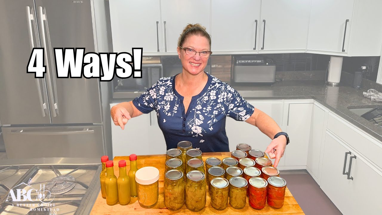I Turned Fresh Peppers Into 4 AMAZING Preserved Foods