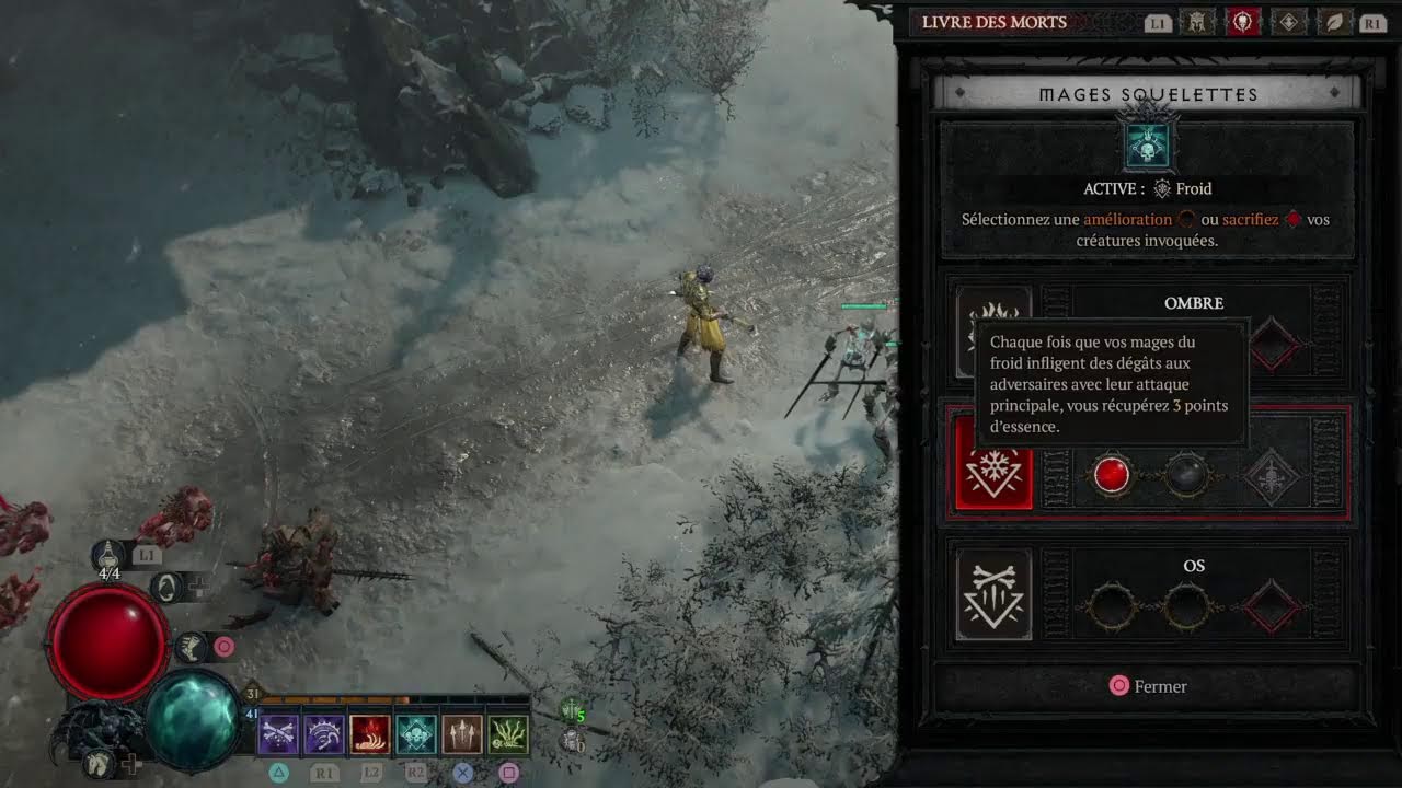 Diablo 4 #1 Le Nécromancien Attaques De donjon démoniaque Diablo 4