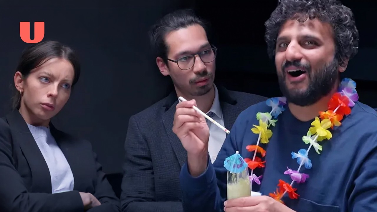 Abi Clarke & Huge Davies Make Nish Kumar Try The Worst Cocktail Ever | Question Team: Interrogations