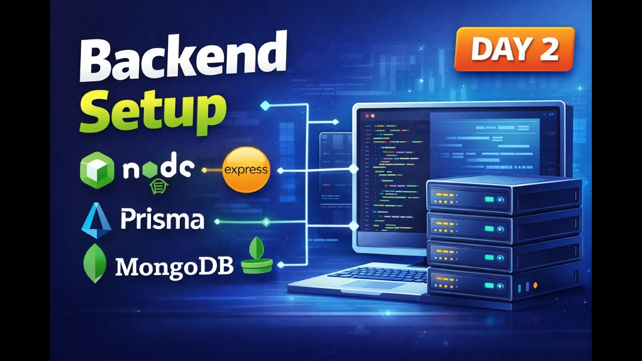 Day 2 – 30-Day Fintech App | Setup Backend with Node.js, Express, Prisma & MongoDB | FullStack Web