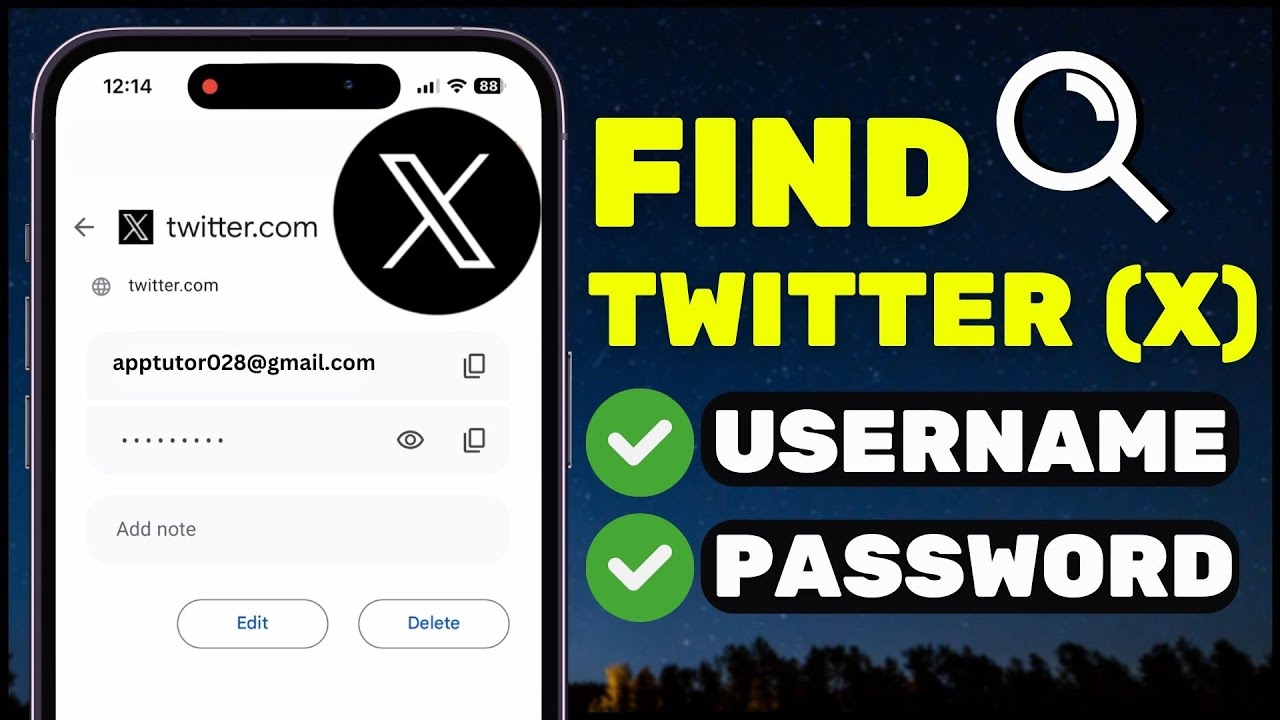 Как найти имя пользователя и пароль Twitter (X) Я восстановлю ваше имя пользователя и пароль Twit...