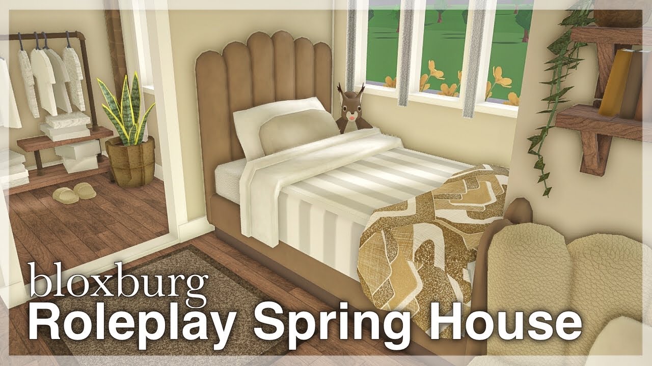 Bloxburg - Roleplay Spring House Speedbuild 🌻 (interior + full tour) | Roblox