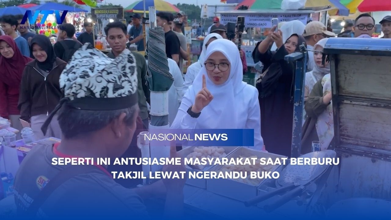 SEPERTI INI ANTUSIASME MASYARAKAT SAAT BERBURU TAKJIL LEWAT NGERANDU BUKO
