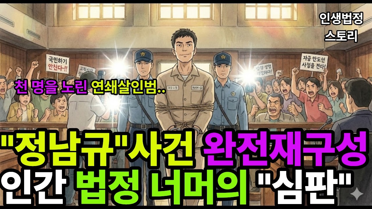 **#연쇄살인 #정남규 정남규 사건 완전재구성 - 인간 법정 너머의 심판: 죽음으로 도망친 악마가 마주한 지옥**