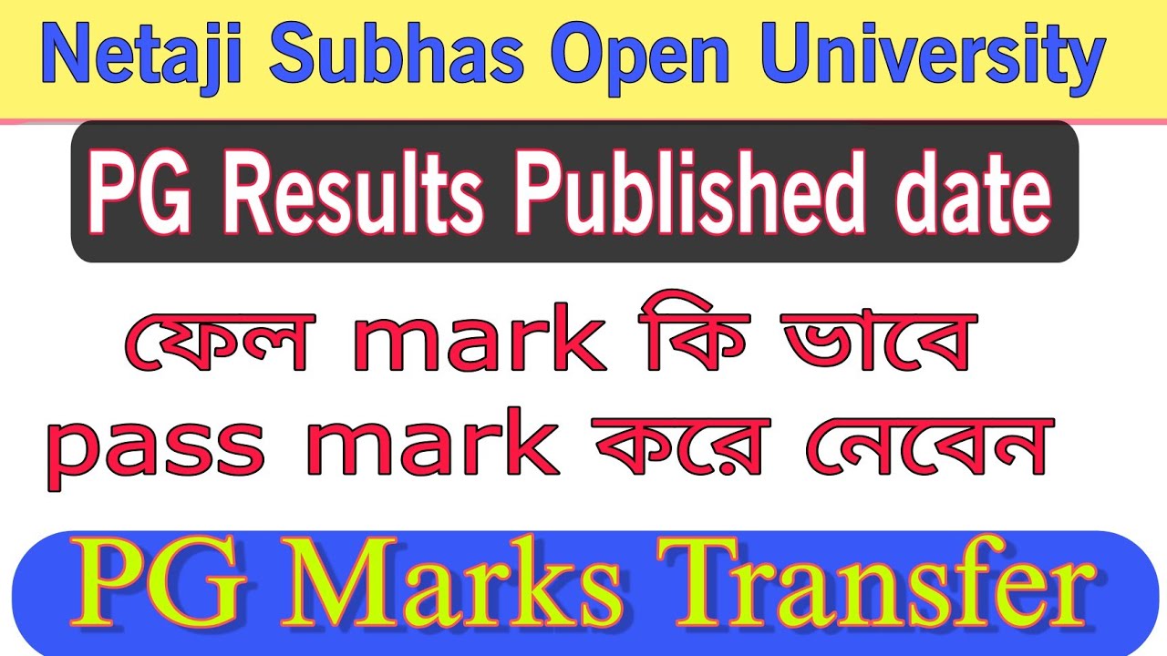PG result published date|| nsou marks transfer 2022 || nsou pg result 2022 ||BDP+UG+PG mark transfer