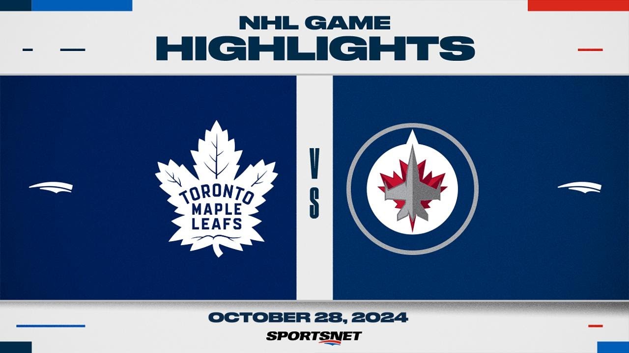 NHL Highlights | Maple Leafs vs. Jets - October 28, 2024