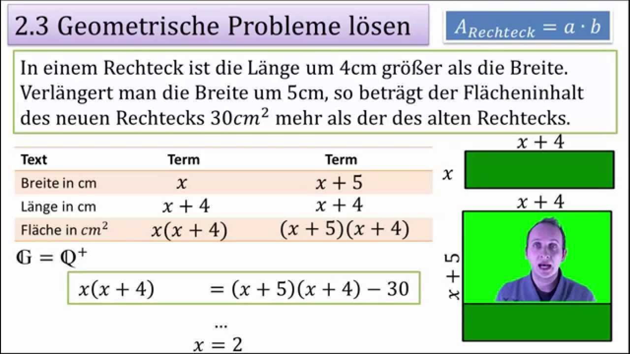 2.3 Geometrische Probleme l&ouml;sen