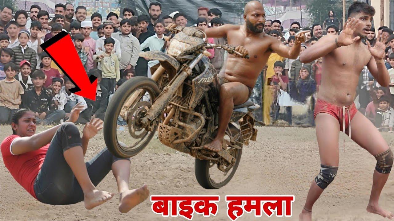 तोड़ दी टांग___बाइक से कटप्पा ने लड़की की __रिजवान गनी भाग दुम दबा के