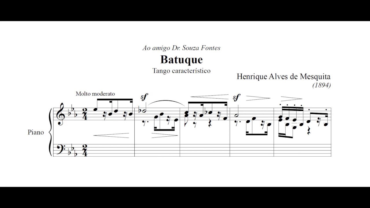 Henrique Alves de Mesquita - Batuque (Alexandre Dias, piano)
