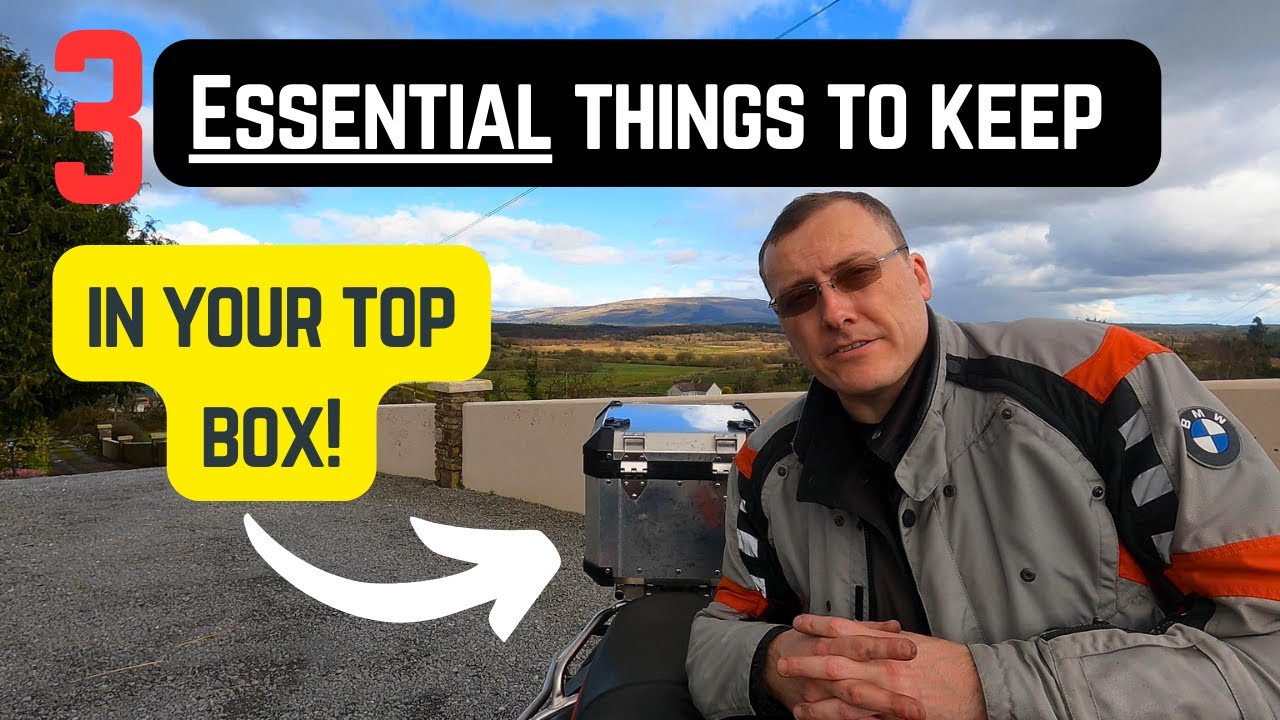 3 Essential Motorcycle things you need in your Top Box