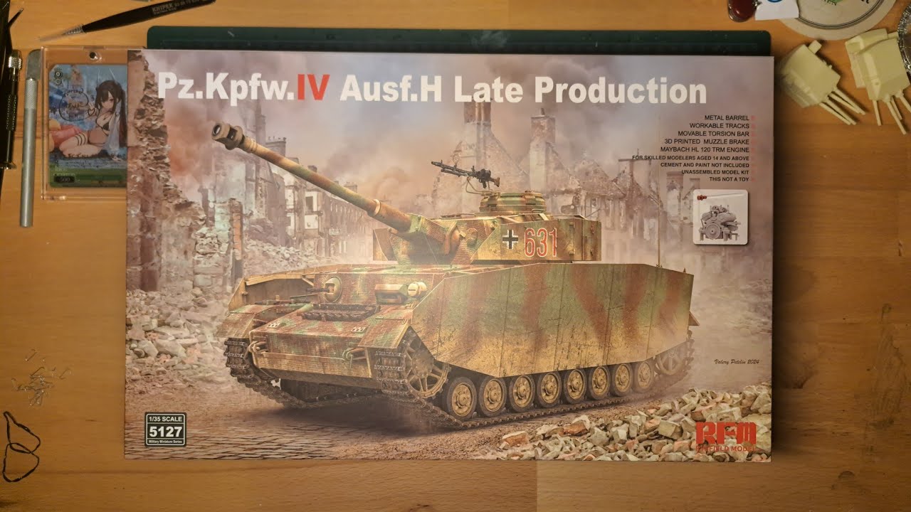 RFM 1/35 Pz.Kpfw.IV Ausf.H Late Production [4k Unboxing] 