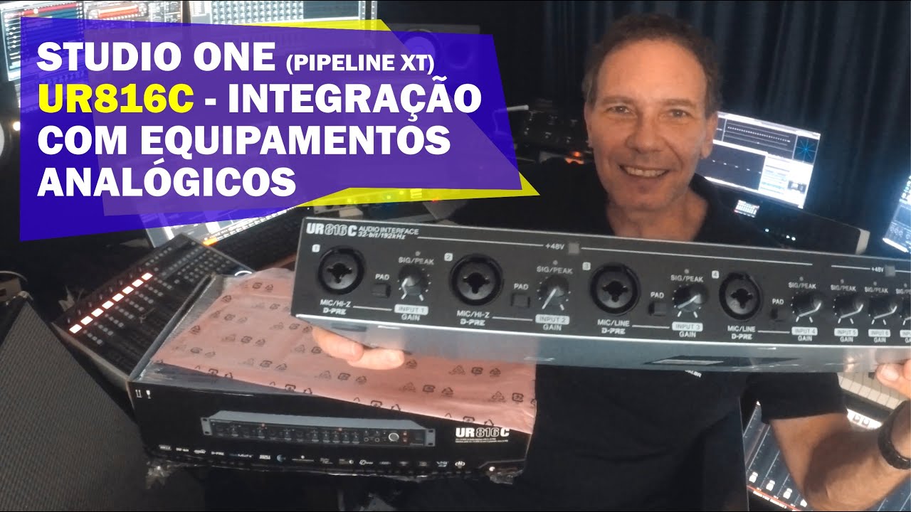 UR816C Integração com equipamentos analógicos no Studio One (Pipeline XT)