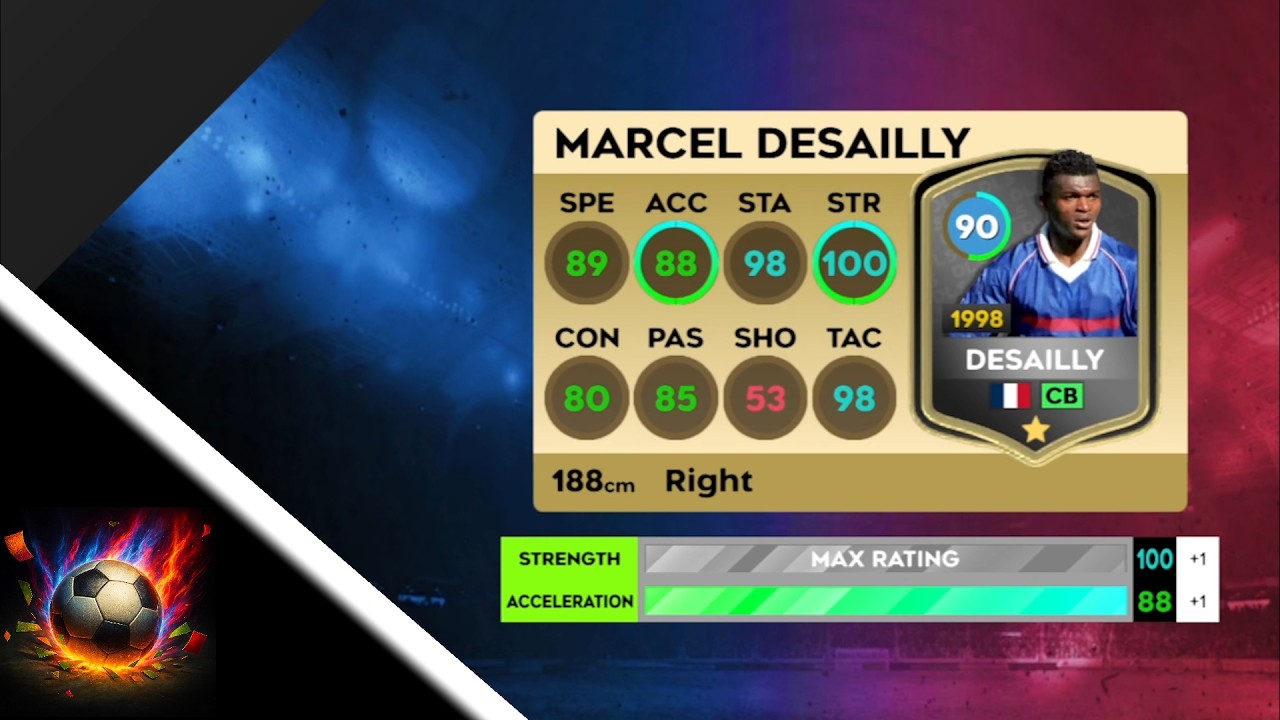 DLS 26 ⭐ | 🟢 CB | 🌟 UPGRADE MAX MARCEL DESAILLY (85) 💥