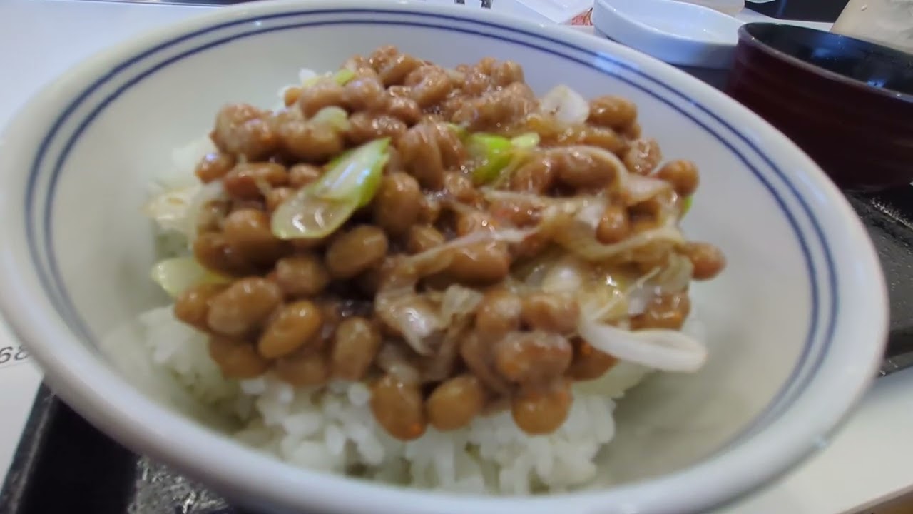 [吉野家]朝定　ハムエッグ納豆定食