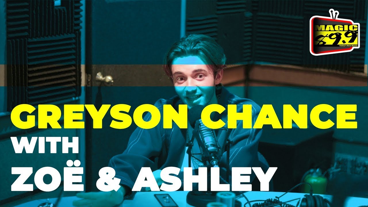 Greyson Chance with Zoë and Ashley on Magic 89.9!