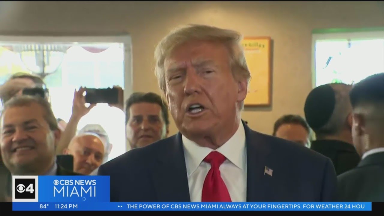 Trump stops at Versailles Restaurant in Little Havana