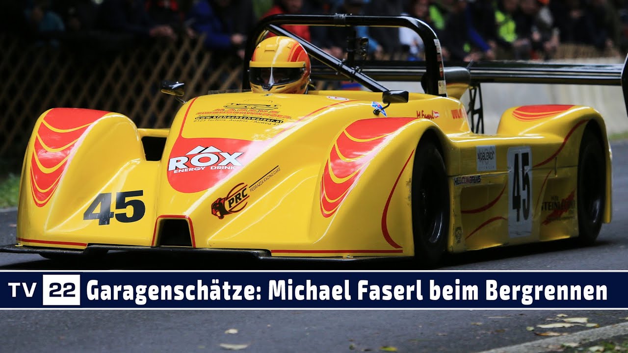 Garagenschätze: Michael Faserl mit seinem Gruppe C PRC S4 Prototypen beim Bergrennen