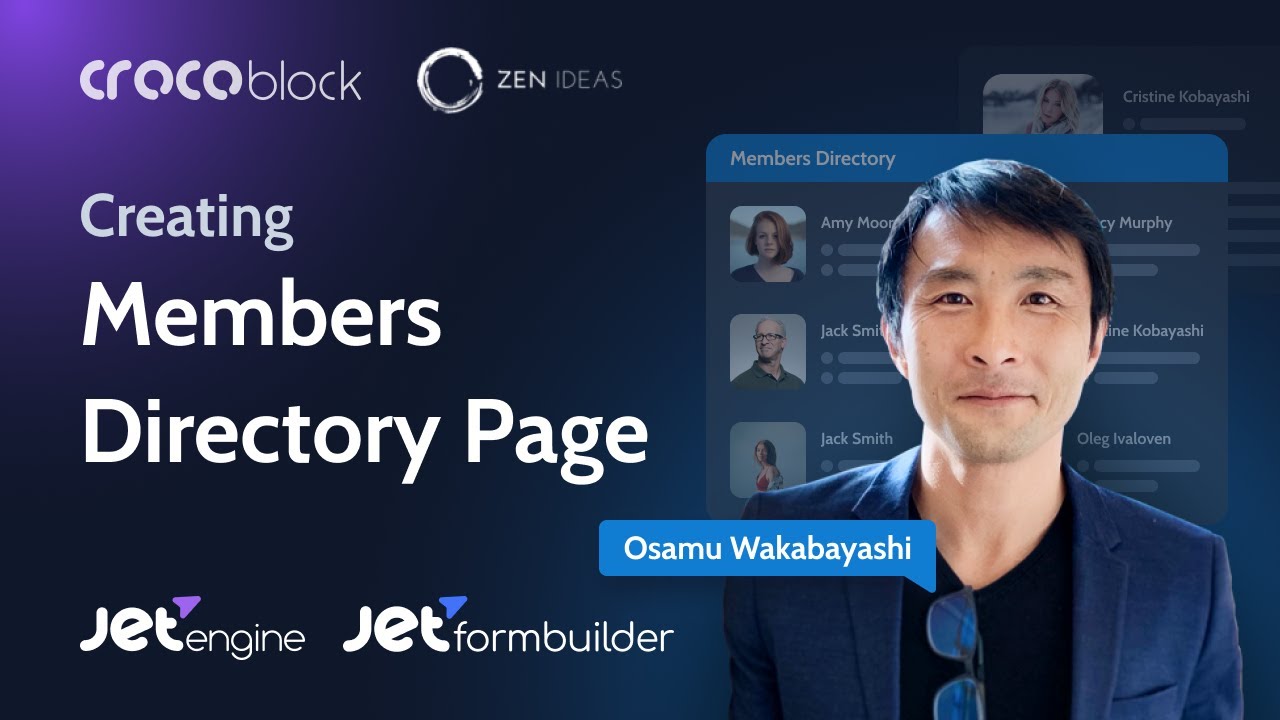 Create Members’ Directory Page & Update User Profile via Front End Form | JetEngine & JetFormBuilder