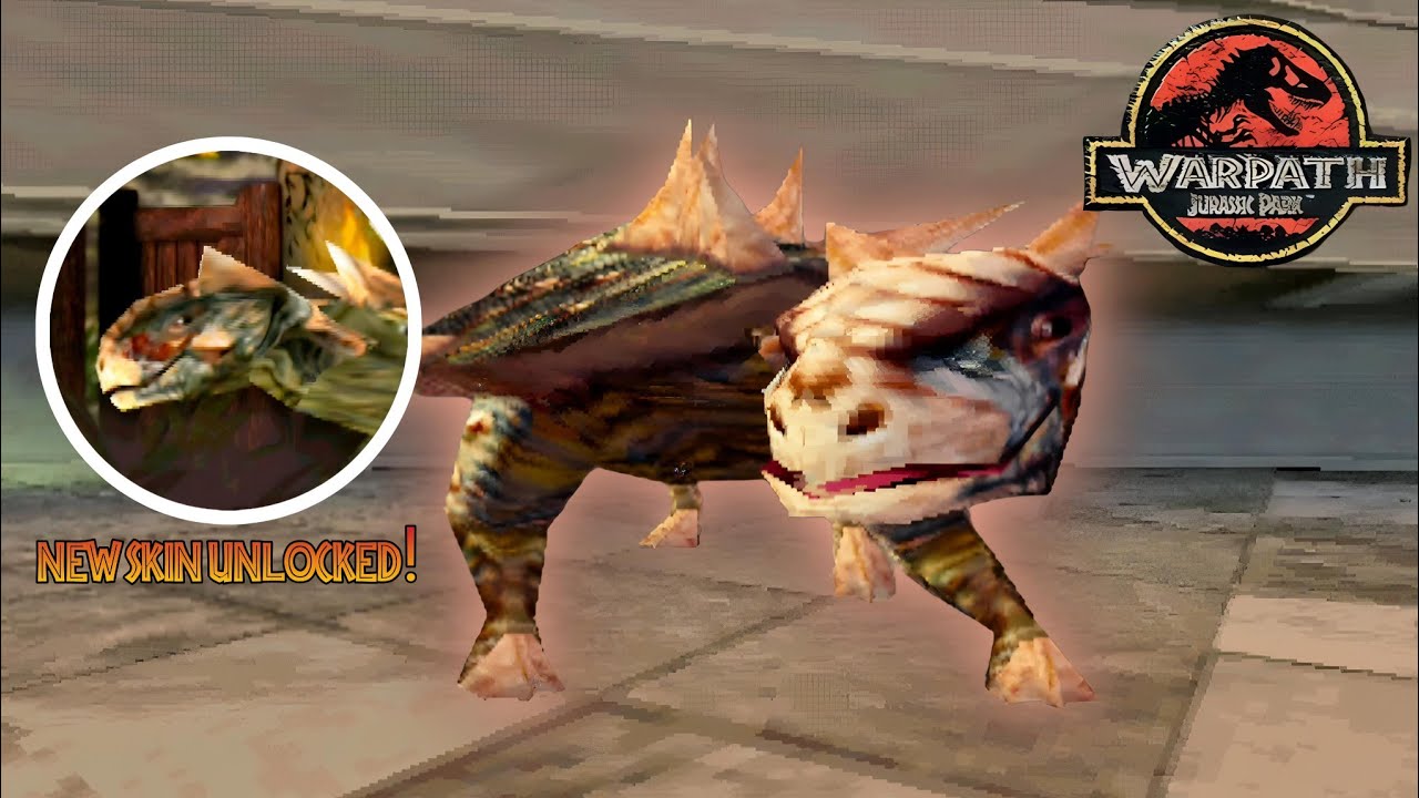 Ankylosaurus (Survival Mode Unlock 3rd Skin) - Warpath Jurassic Park Gameplay 4k HD