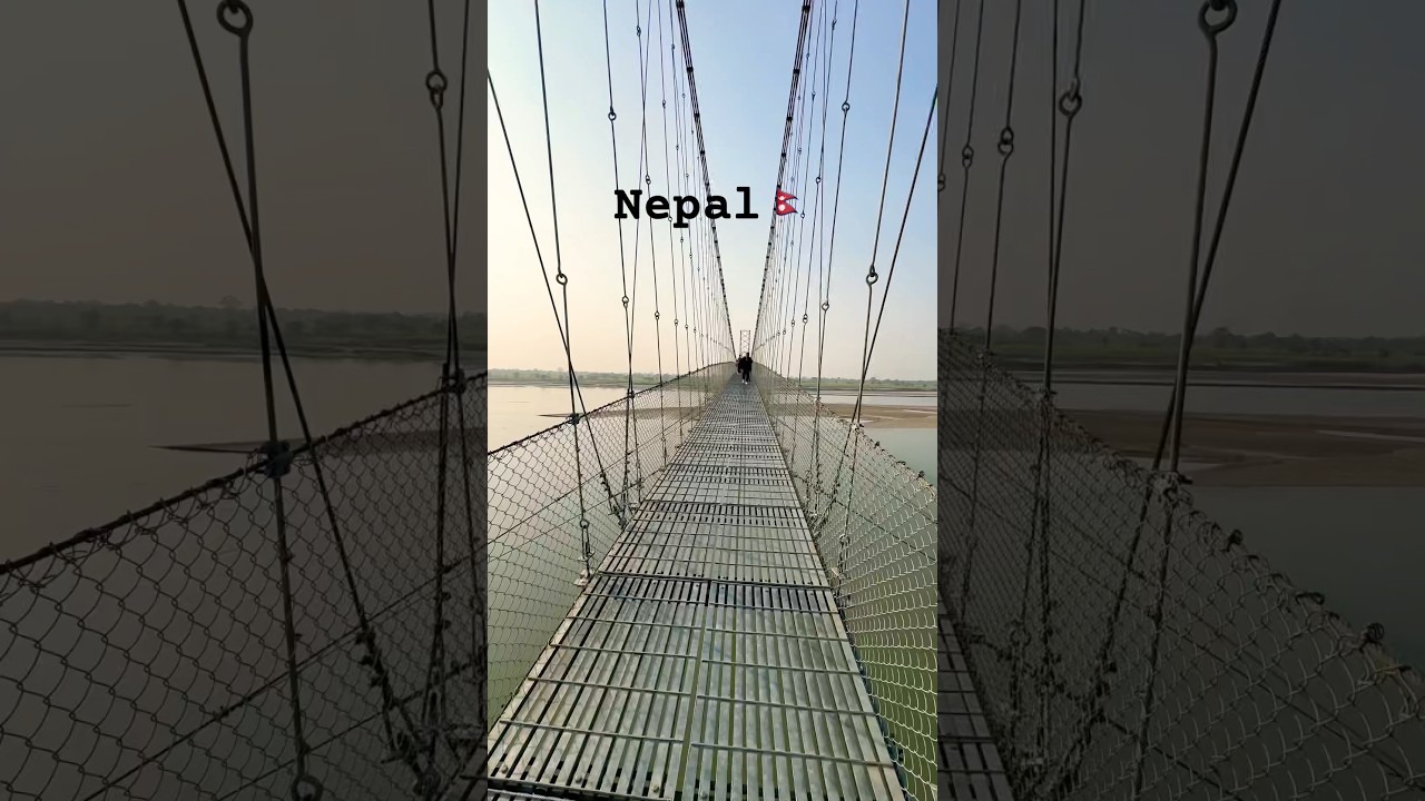 Gandak River Nepal🇳🇵|| 2 kilometer long bridge || amazing view😍😍|| #shorts @aman_khan_mak
