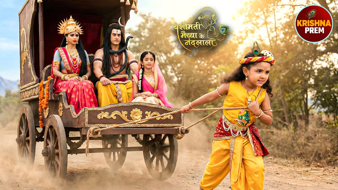 बाल कान्हा ने रथ में बैठा कर महादेव को अपने घर लाये | यशोमती मईया के नंदलाला | Shree Krishan