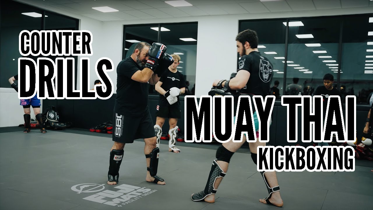 Counter Drills for Muay Thai Kickboxing in Class at Spartan Fitness MMA Birmingham, AL #muaythai