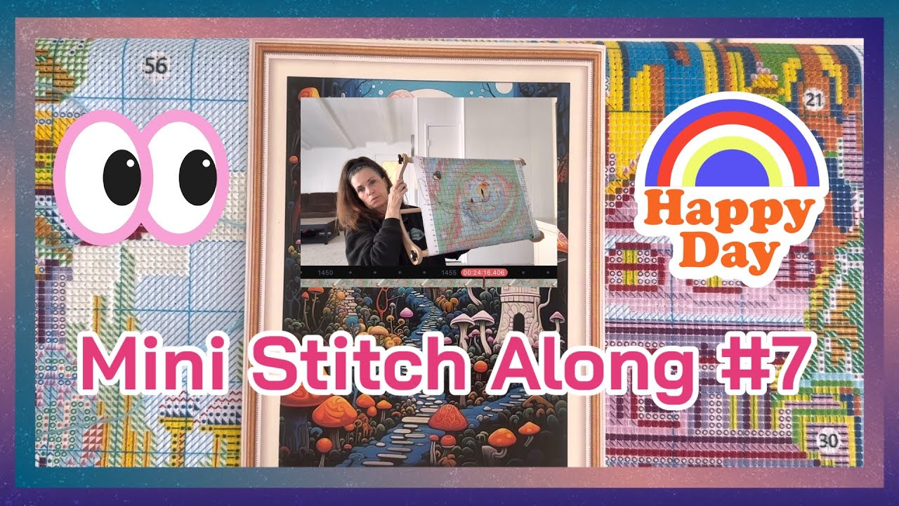 Mini Stitch Along #7 - #crossstitch #stitchalong #stampedcrossstitch