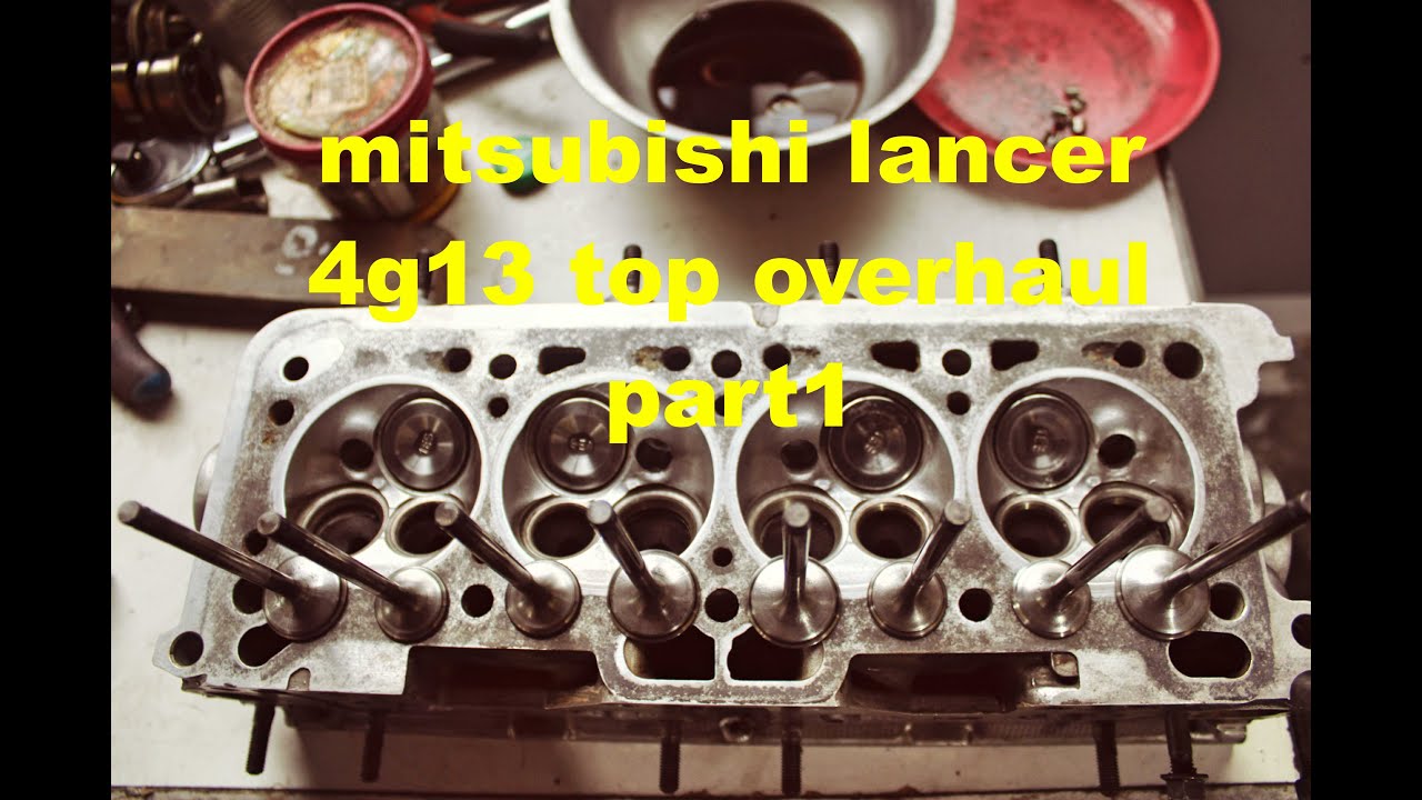 MITSUBISHI LANCER 4G13a 1992 :TOP OVERHAUL Cylinder HeadGasket Replacement Part1