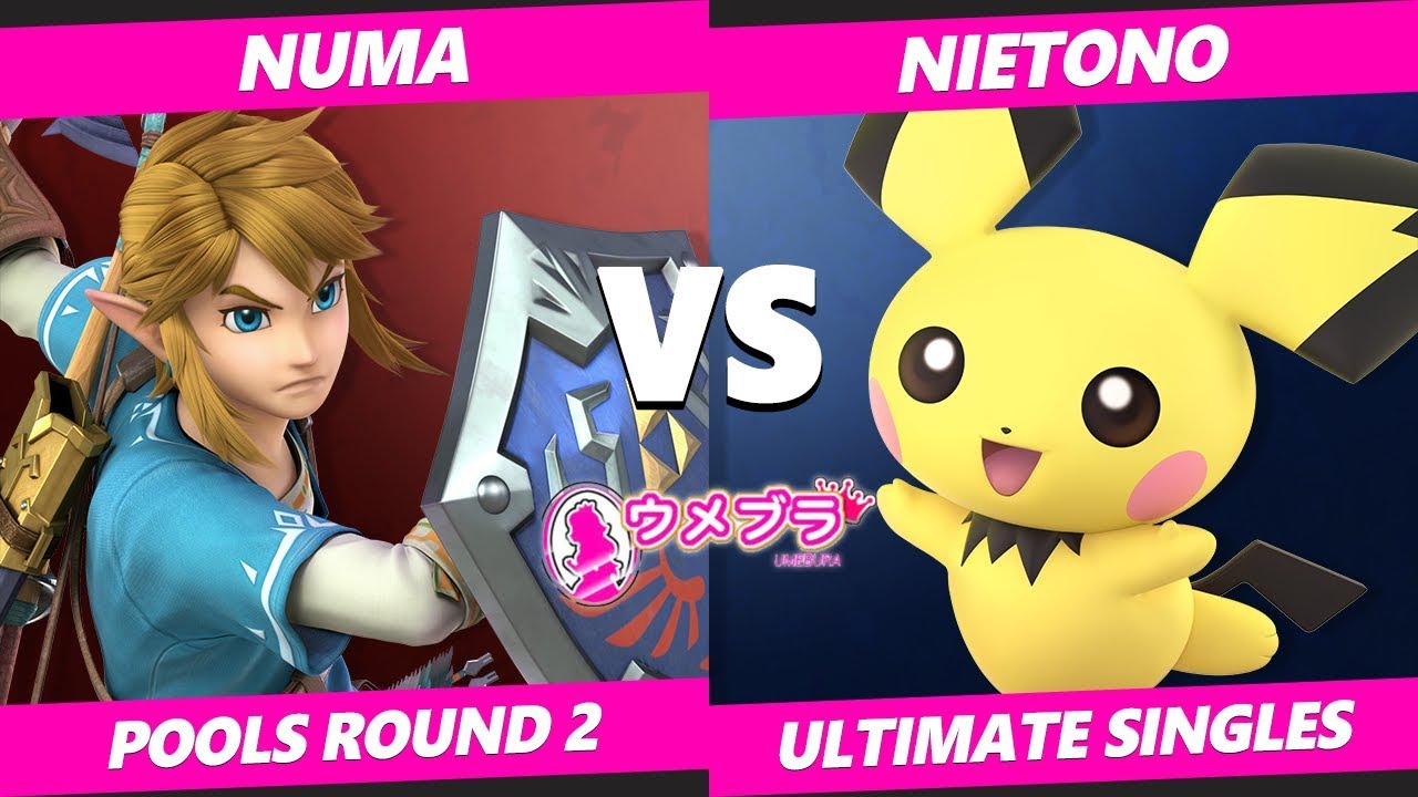 Umebura JM2019 SSBU - DNG | Nietono (Pichu) Vs. Numa (Link) Japan Smash Ultimate Tournament Pools R2