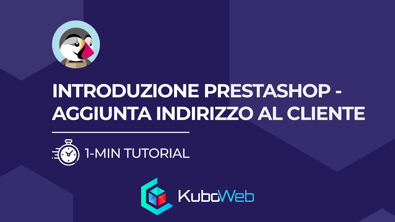11) Corso base Prestashop 1.7 - Aggiunta indirizzo al cliente
