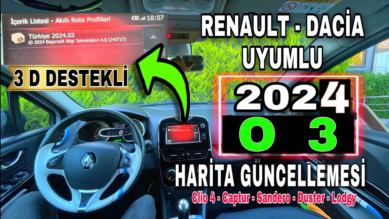 CLİO 4 2024 O3 Harita Güncelleme | Renault  - Dacia Uyumlu