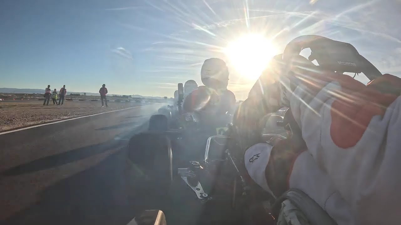 Willow Springs Raceway Kart Track - Tri-C Round 1 Main - TaG Mini