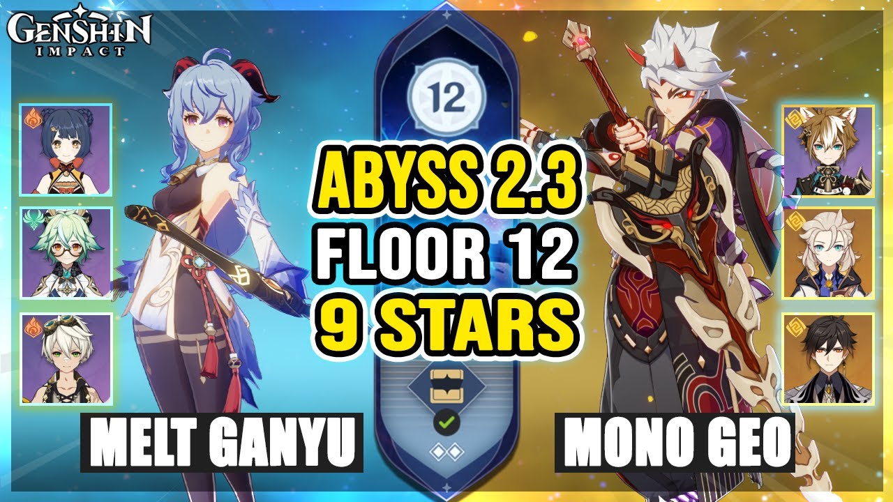 C0 Melt Ganyu & C0 Itto Mono Geo | Spiral Abyss 2.3 Floor 12 | Genshin Impact