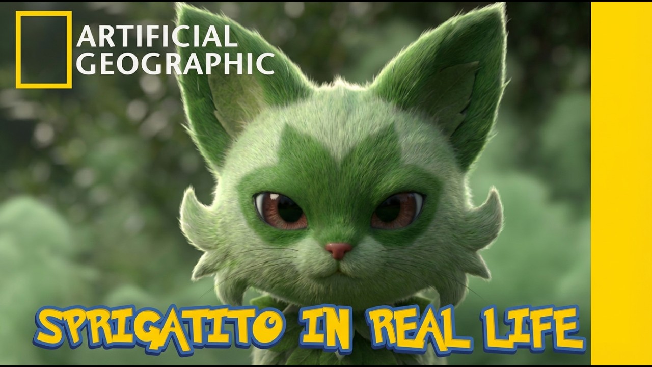 Sprigatito in Real Life | National Geographic Style Documentary  |  Real Life Pokemon Lore