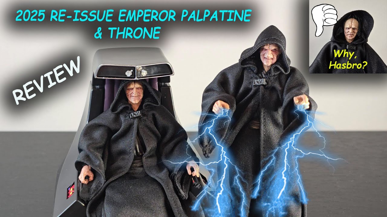 Переиздание 2025 года «Император Палпатин и Трон» (Star Wars Black Series) — ОБЗОР
