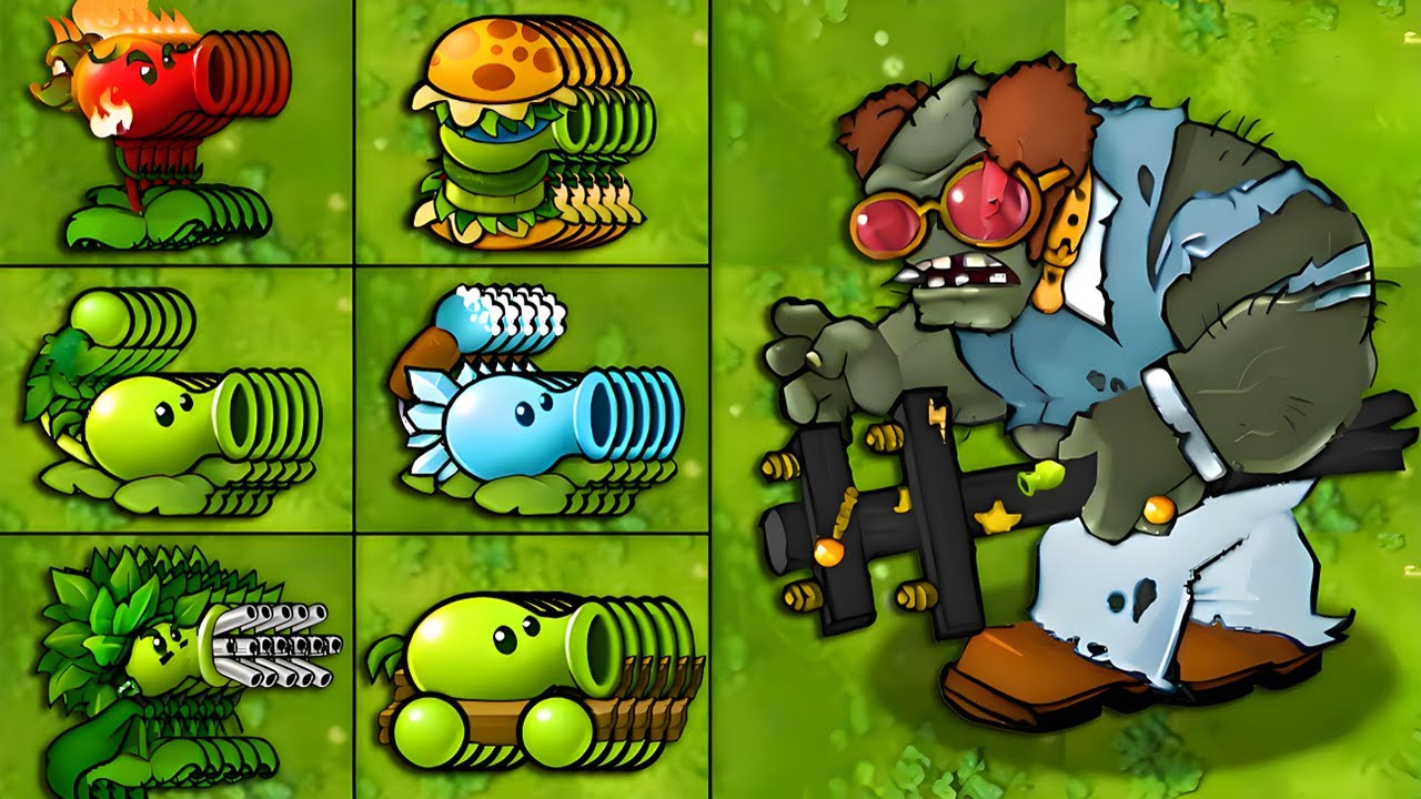 PVZ Hybrid 3.12 Challenge - 5 All PEASHOOTER Plants VS Rampaging Disco King + EXTRA - Who Will Win?