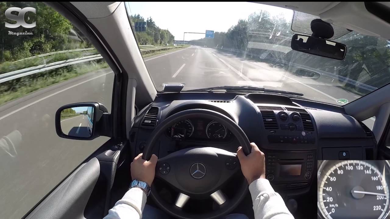 Mercedes-Benz Vito 116 CDI (2016) on German Autobahn - POV Top Speed Drive