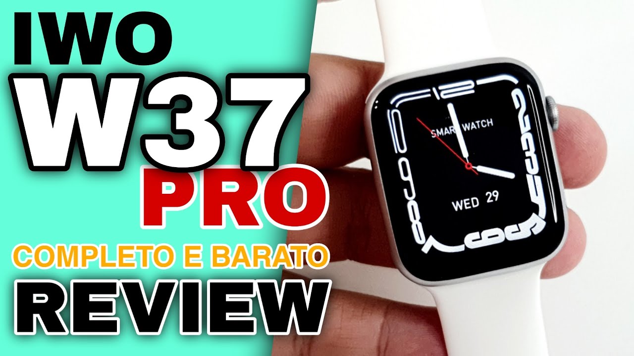 CHEGOU! REVIEW IWO W37 PRO Série 7, Unboxing e Primeiras impressões, COMPLETO E BARATO, VALE Á PENA?