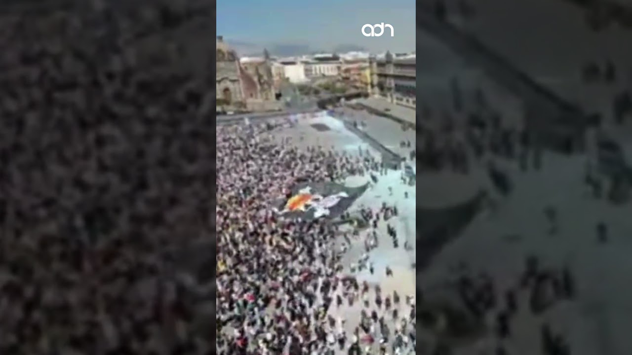As&iacute; se ve desde el aire la represi&oacute;n y la magnitud de la marcha de la Generaci&oacute;n Z