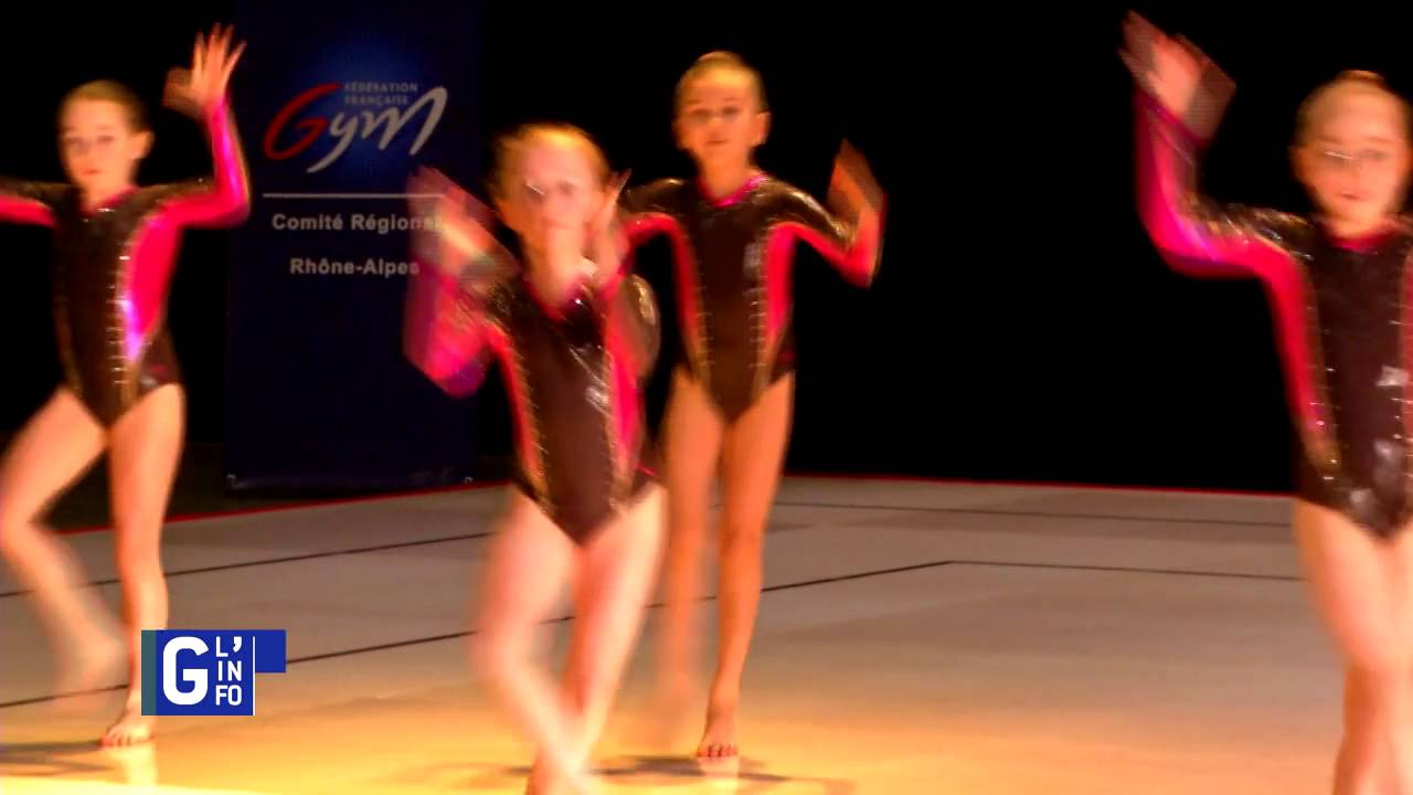 Reportage TéléGrenoble Championnat Régional de Gymnastique Aérobic le 05 Mars 2016 à Allevard