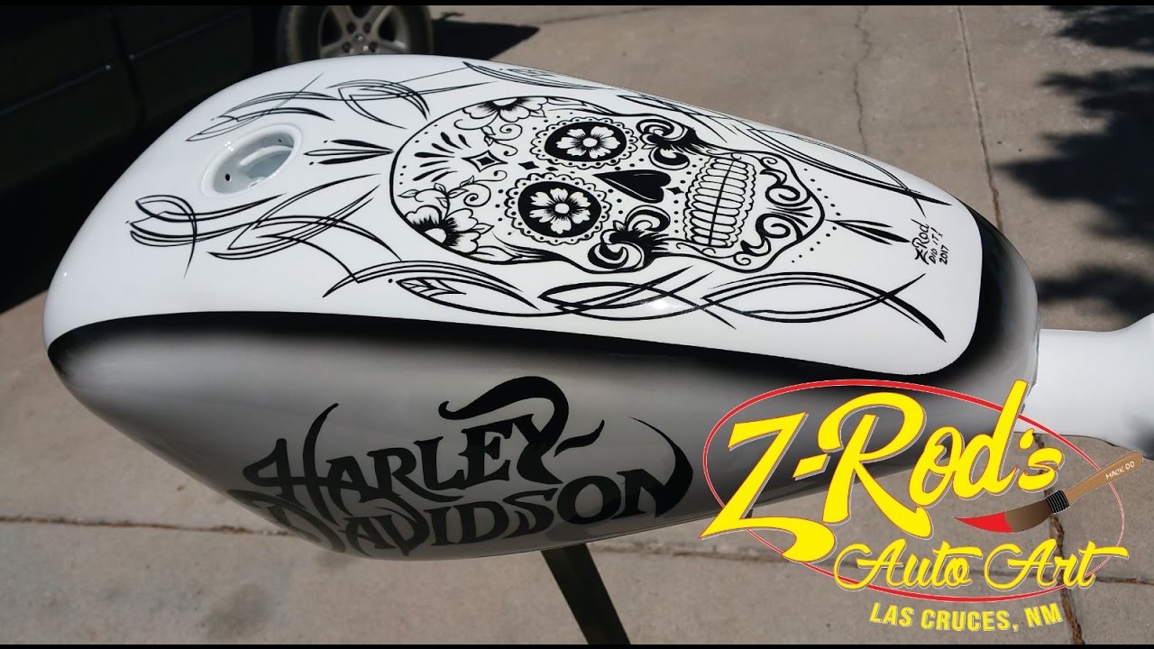 Pinstriping a Harley Tank with Z-Rod