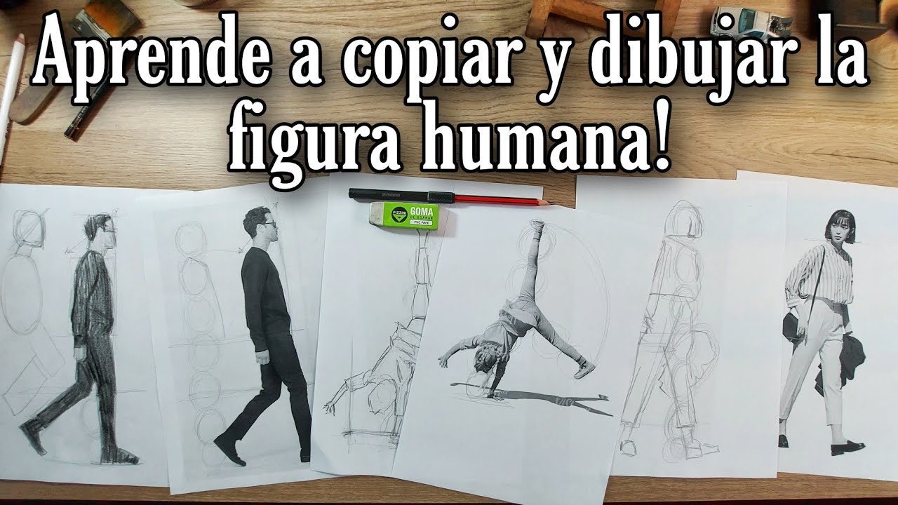 Aprende a COPIAR Y DIBUJAR el CUERPO HUMANO!✏ (NARRADO 🎤 Paso a Paso)