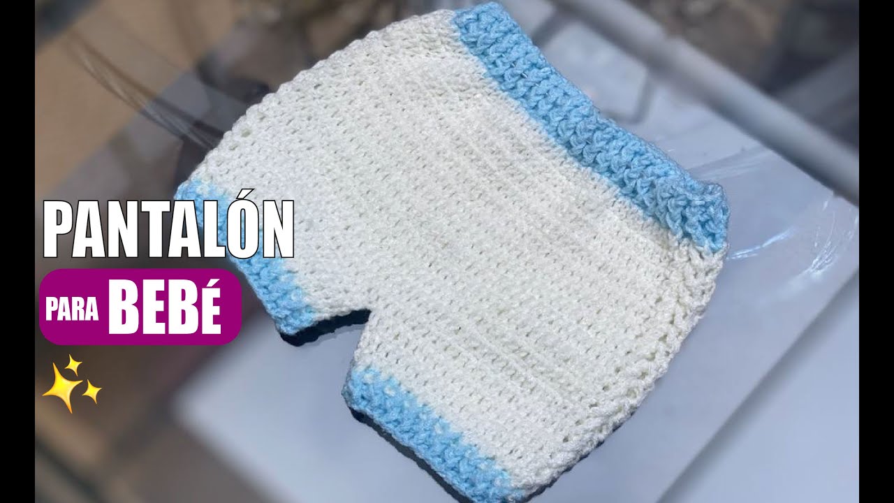 🍉 Cómo tejer un Pantalón Corto (Short) para bebé - Gancho Muy Fácil - Yo Tejo con Laura Cepeda 🍉