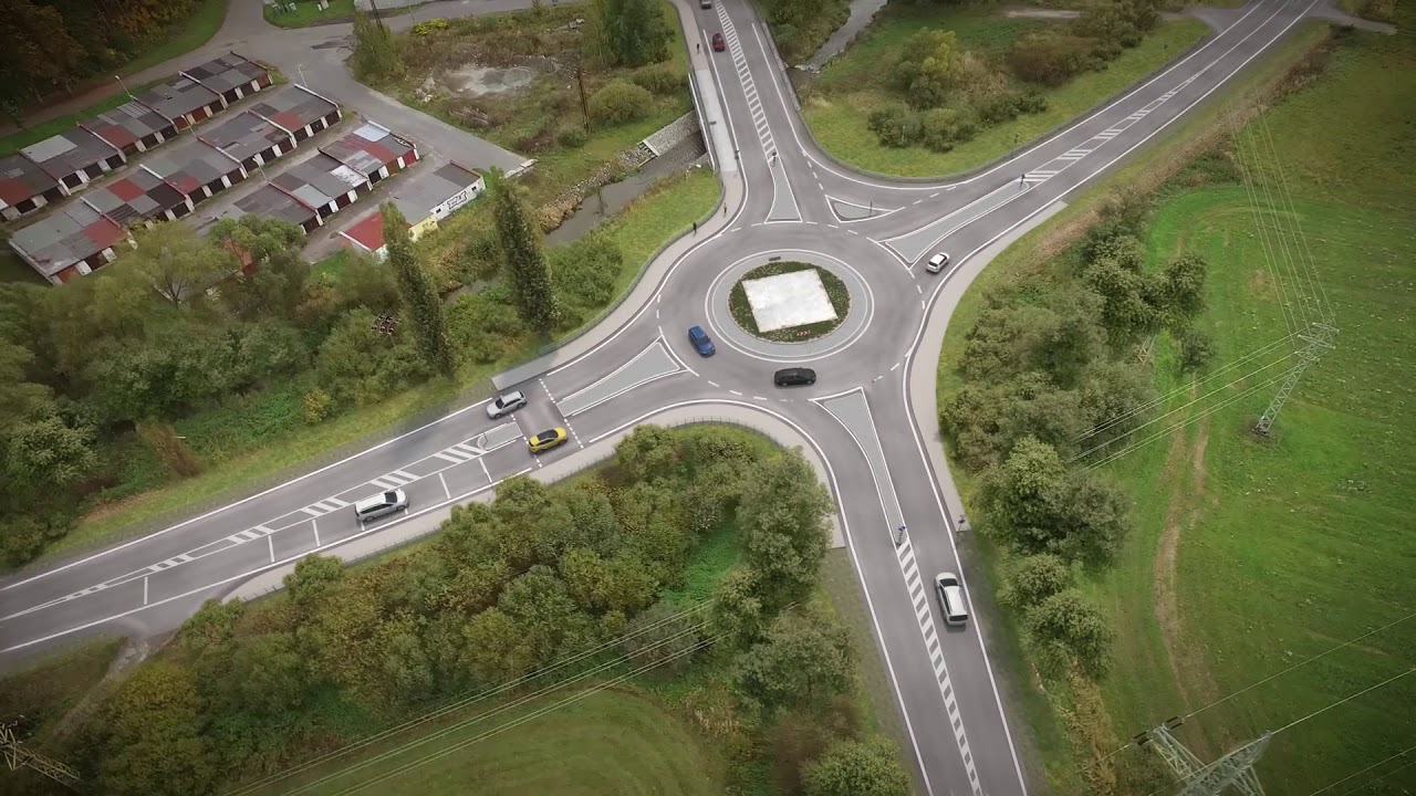 Rekonstrukce křižovatky na silnici II/278 u Stráže pod Ralskem na novou okružní křižovatku