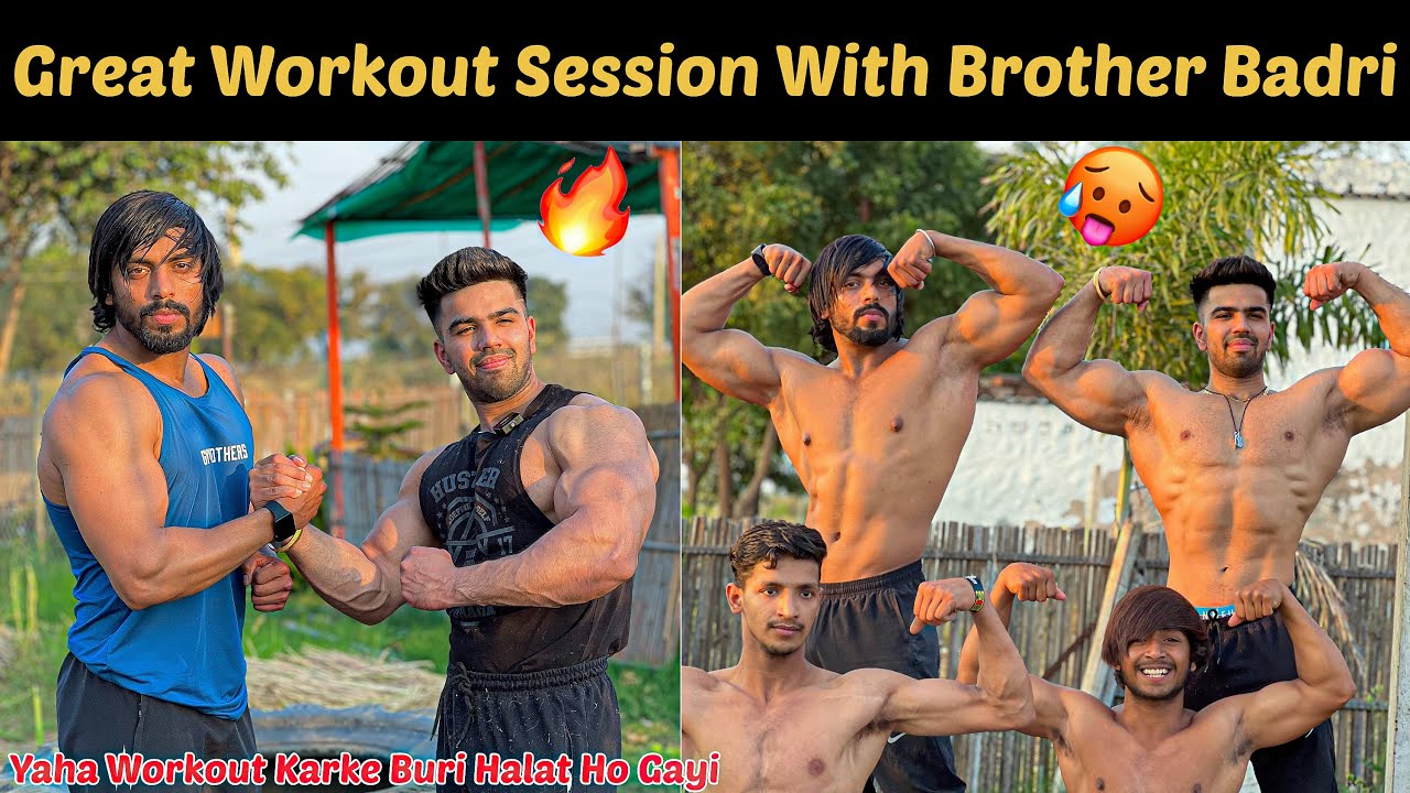 Great Workout Session With Bhai Badri🔥 | Yaha Workout Karke Buri Halat Ho Gayi | Vipin Yadav |
