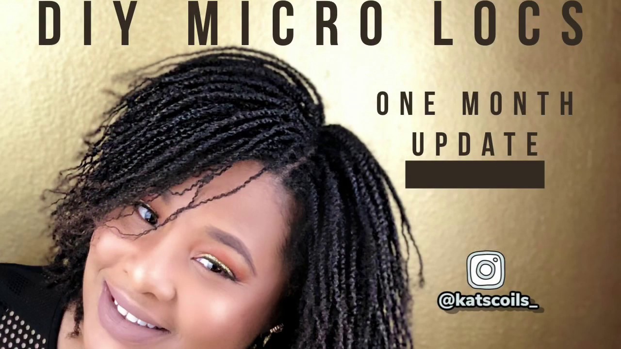 DIY Micro Locs  / One Month Update / One Month Micro Locs Update