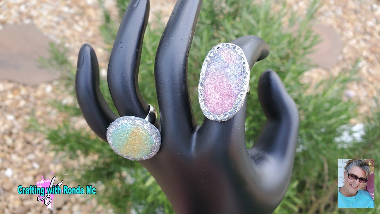 Easy Cabochon ring with polymer clay