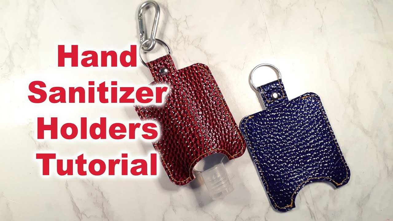 Hand sanitizer holder keychain tutorial